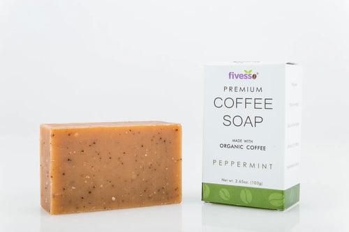 peppermint coffee soap fivesso nueqo organic coffee 