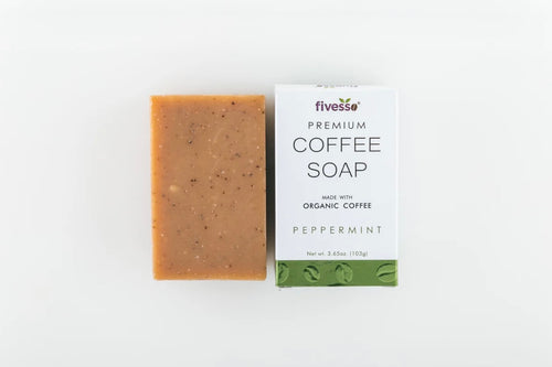 peppermint coffee soap fivesso nueqo organic coffee 