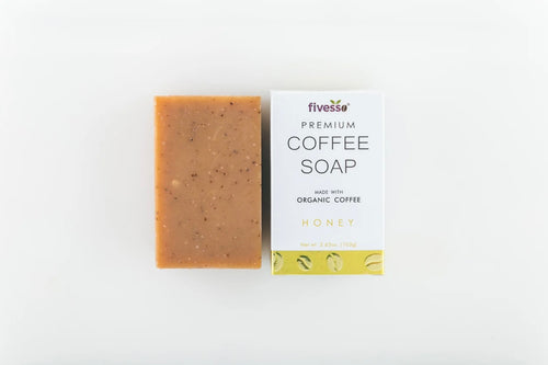 honey coffee soap fivesso nueqo organic coffee 