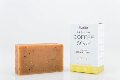 honey coffee soap fivesso nueqo organic coffee 